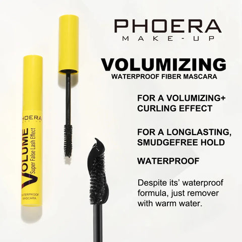 Phoera Volumizing Waterproof Fiber Mascara