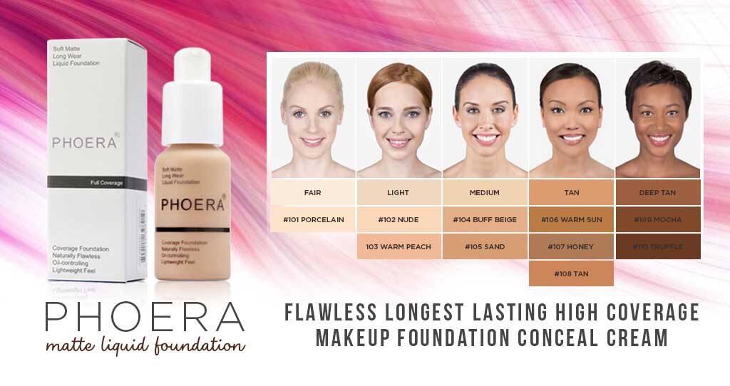 Phoera Matte Liquid Foundation Testers Makeover Centre Shopping
