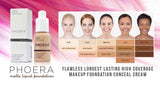 Phoera Matte Liquid Foundation Testers