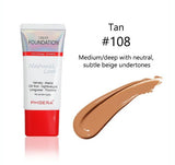 Phoera Velvety Matte Cover Liquid Foundation